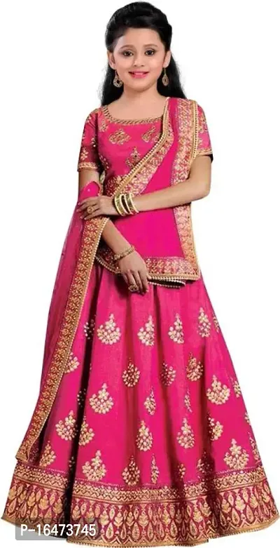 kids girls lehenga choli duptta set-thumb0