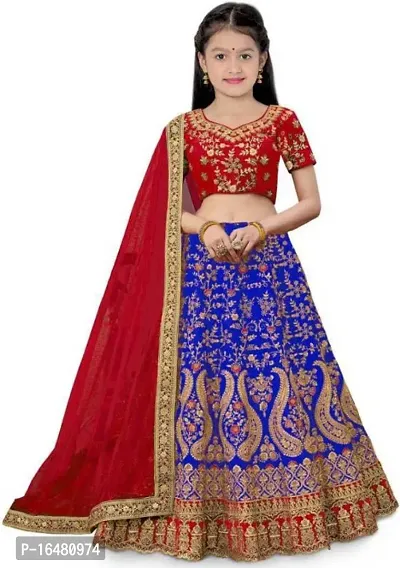 kids girls lehenga choli duptta set-thumb0