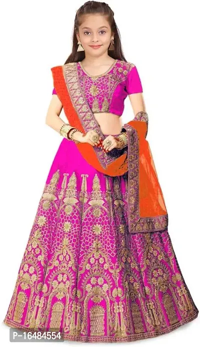 kids girls lehenga choli duptta set-thumb0