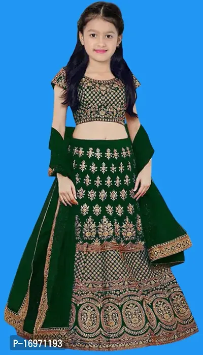 kids girls lehenga choli duptta set-thumb0