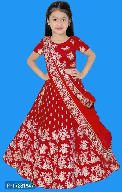 kids girls lehenga choli duptta set-thumb0