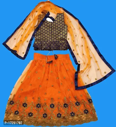 kids girls lehenga choli duptta set-thumb0