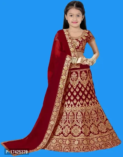 kids girls lehenga choli duptta set-thumb0