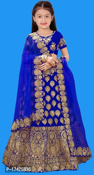 kids girls lehenga choli duptta set-thumb0