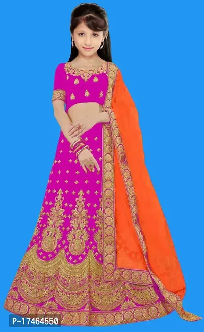 kids girls lehenga choli duptta set-thumb0