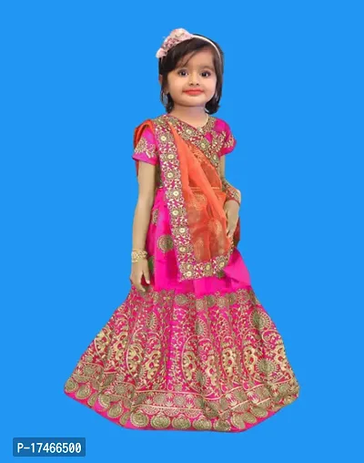 kids girls lehenga choli duptta set-thumb0