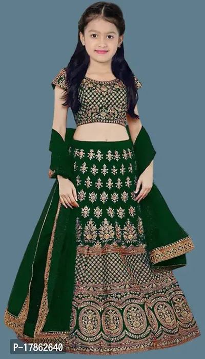 kids girls lehenga choli duptta set-thumb3