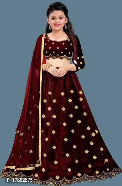 kids girls lehenga choli duptta set-thumb3