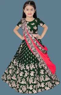 kids girls lehenga choli duptta set-thumb2