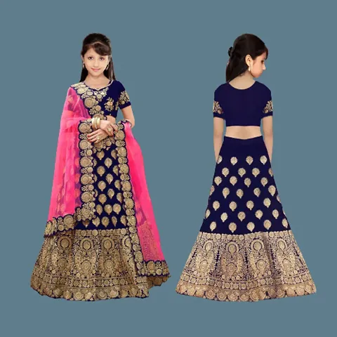 kids girls lehenga choli duptta set