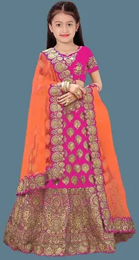 kids girls lehenga choli duptta set-thumb2