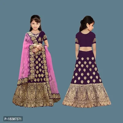 kids girls lehenga choli duptta set-thumb0