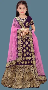 kids girls lehenga choli duptta set-thumb2