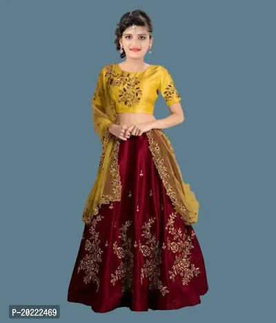 kids girls lehenga choli duptta set-thumb0