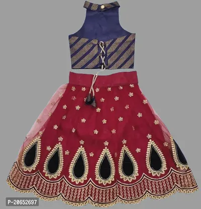 kids girls lehenga choli duptta set-thumb2