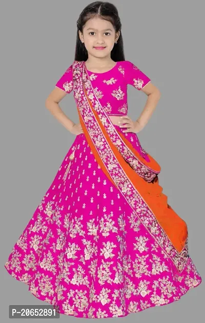 kids girls lehenga choli duptta set-thumb0