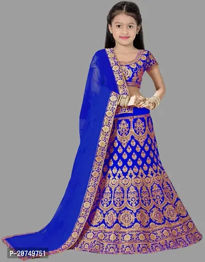 kids girls lehenga choli duptta set-thumb0