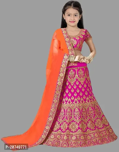 kids girls lehenga choli duptta set-thumb0