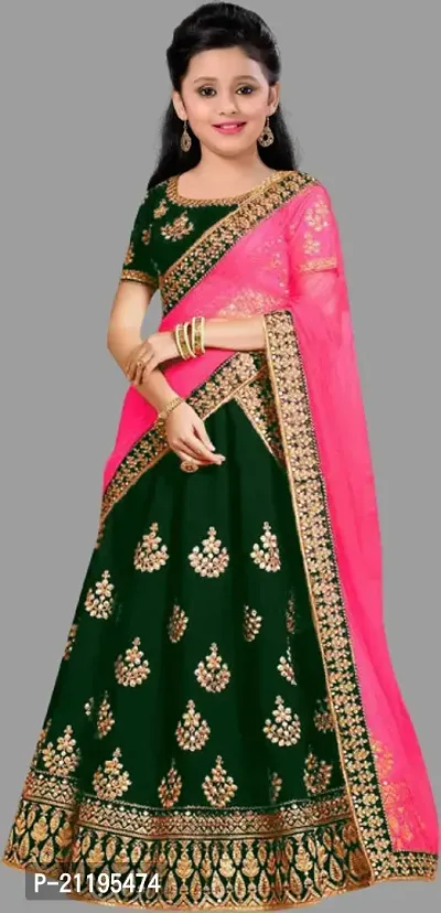 kids girls lehenga choli duptta set-thumb2