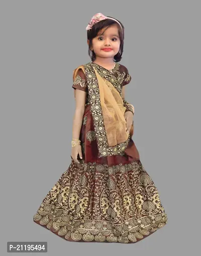 kids girls lehenga choli duptta set-thumb0