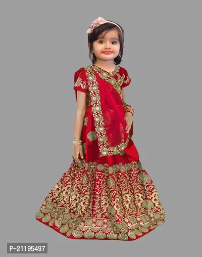 kids girls lehenga choli duptta set-thumb0