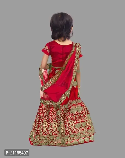 kids girls lehenga choli duptta set-thumb2