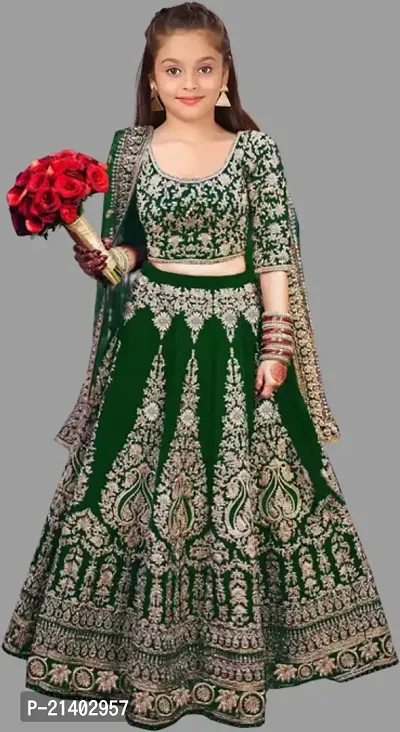 kids girls lehenga choli duptta set-thumb0