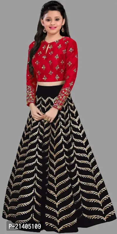 kids girls lehenga choli duptta set-thumb0