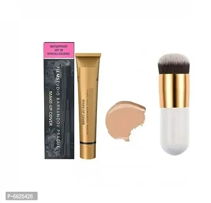 Dermacol makeup cover foundation cream With Blend Brush-thumb0