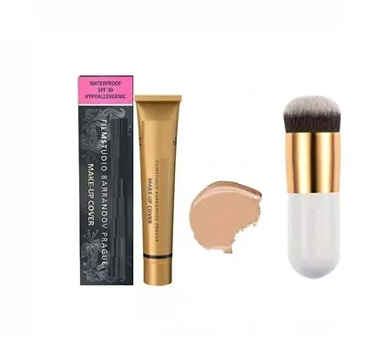 Dermacol makeup cover foundation cream With Blend Brush