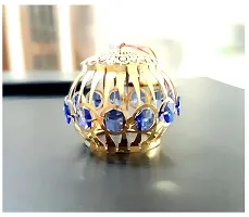 Stylish Look Metal Ball LED String Lights Plug-in Golden Metal Ball With Shining Blue Crystal Diamond Material: Metal Net Quantity (N): 1 Color: Blue-thumb2