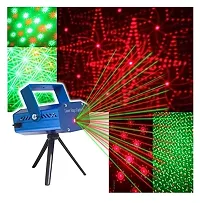 Mini LED DJ Disco Light 12 Design Modes Stage Sound Activated Laser Lights Projector (12 Design Mode)-thumb3