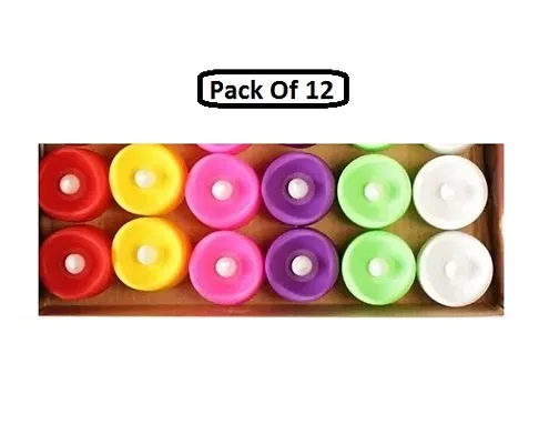 Stylish 12 PCs LED Tea Lights Candles Flameless Tealight Candle L(Battery Changeable)(Long Life Useable)