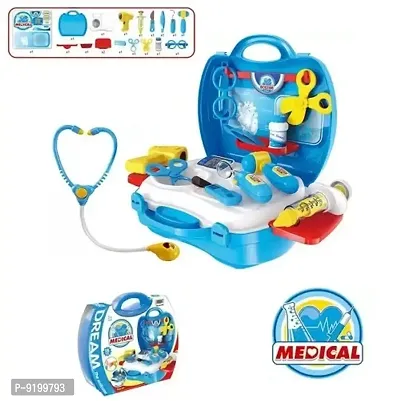 Stylish Little Medical Doctor Accessories Clinic Set, Pretend Play Toy Kit with Stethoscope and Carry Al)-thumb0