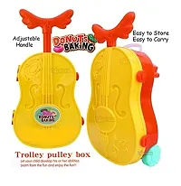 Kids Pretend Play Violin Trolley Pulley Box Play Set Pretend Play Food Toy | Best Gifts Food Play Set For Boys  Girls Kids. (Multi-Color) (29 PCs)-thumb1