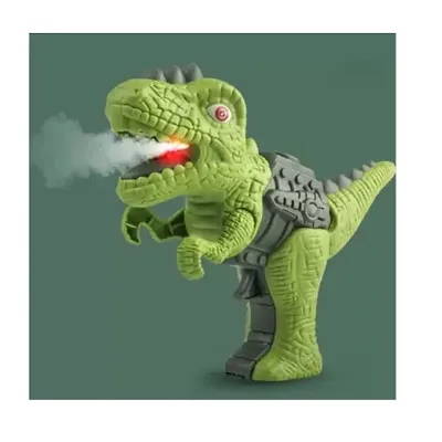 Dinosaur Water Spray Gun Battery Operated Dinosaur Spray Gun with Light Sound Outdoor Toys for Kids (Pack of 1)