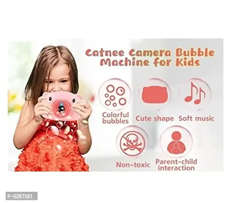 Stylish  Cute Bubble Camera Toy Party Favor For Kids, Camera Pig Bubble Maker, Music, Led Flashing Light, Battery Operated, Birthday, Wedding, Outdoor Easter Christmas  New Year Gift For Your Little-thumb4