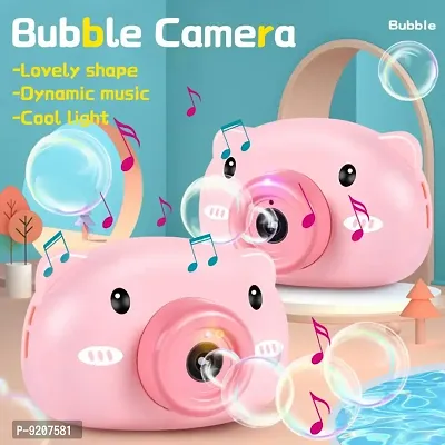 Stylish  Cute Bubble Camera Toy Party Favor For Kids, Camera Pig Bubble Maker, Music, Led Flashing Light, Battery Operated, Birthday, Wedding, Outdoor Easter Christmas  New Year Gift For Your Little-thumb5