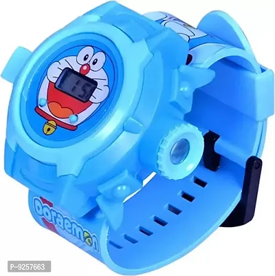 For Stylish Kids Digital Watch With 24 Images Carto (Sky Blue)-thumb3