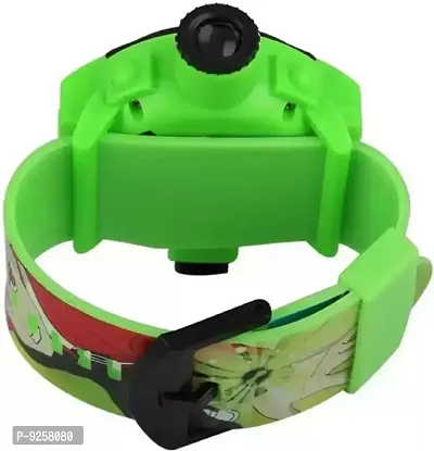 For Stylish Kids Digital Watch With 24 Images Carto (Green)-thumb3
