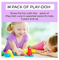 Play with Dough Fun with Dough Clay 10 PCs Clay, (10 PCs Multi-Color) (Pack Of 2)-thumb1