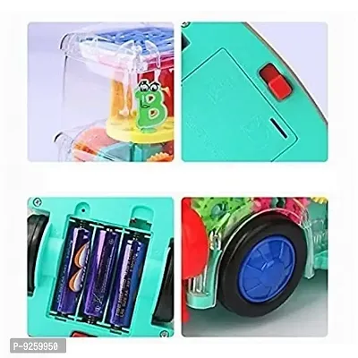 Stylish 360 Degree Rotation Train Engine Toy for Kids, Electric Mechanical Gear with Colorful Light and Charming Music,Toy Train with Colorful Moving Gears, and LED Effects Toy for Boys Girls Kids.-thumb2