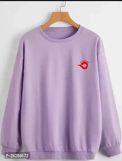 Stylish Purple Solid Sweatshirts For Men