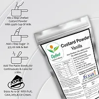 Chefast Custard Powder - Vanilla (400g) | Instant Mix | Easy to Cook | Sweet  Tasty Treat | Smooth  Creamy | Rich Dessert | Pack of 2 (200 gm Each)-thumb1