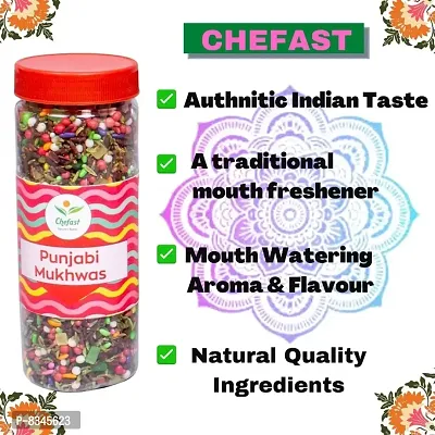 Chefast Punjabi Mukhwas, Fruit Balls (Khatti Meethi Goli)  Colored Saunf Pack of 3 [Mouth Freshener, Digestive, After-Meal Snack] 730 gm-thumb3