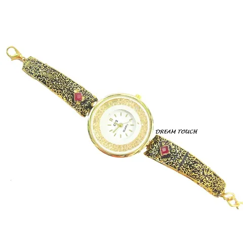 Beautiful Crystal Studded Metallic Watches for Women