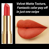 Rythmx Professional Timeless 4 Colors Collection Velvet Touch Matte Lipstick Long Stay on Lips(Orange, Reddish Maroon, Maroon, Passion Peach)-thumb2