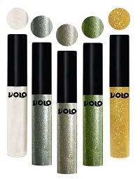 Volo WATERPROOF GLITTER EYE LINER (White, Olive Green, Light Golden)-thumb3