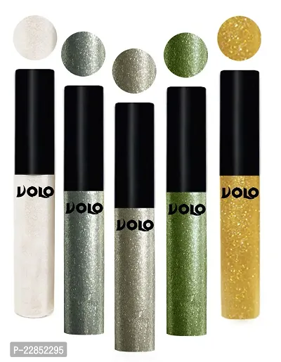 Volo WATERPROOF GLITTER EYE LINER (White, Light Copper, Olive Green, Light Golden)-thumb4