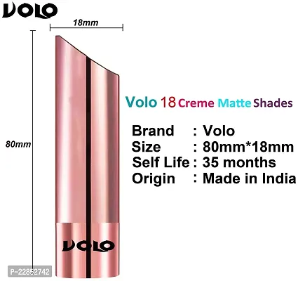 Volo Perfect Creamy with Matte Lipsticks Combo, Lip Gifts to love(Cherry, Light Peach, Peach)-thumb3